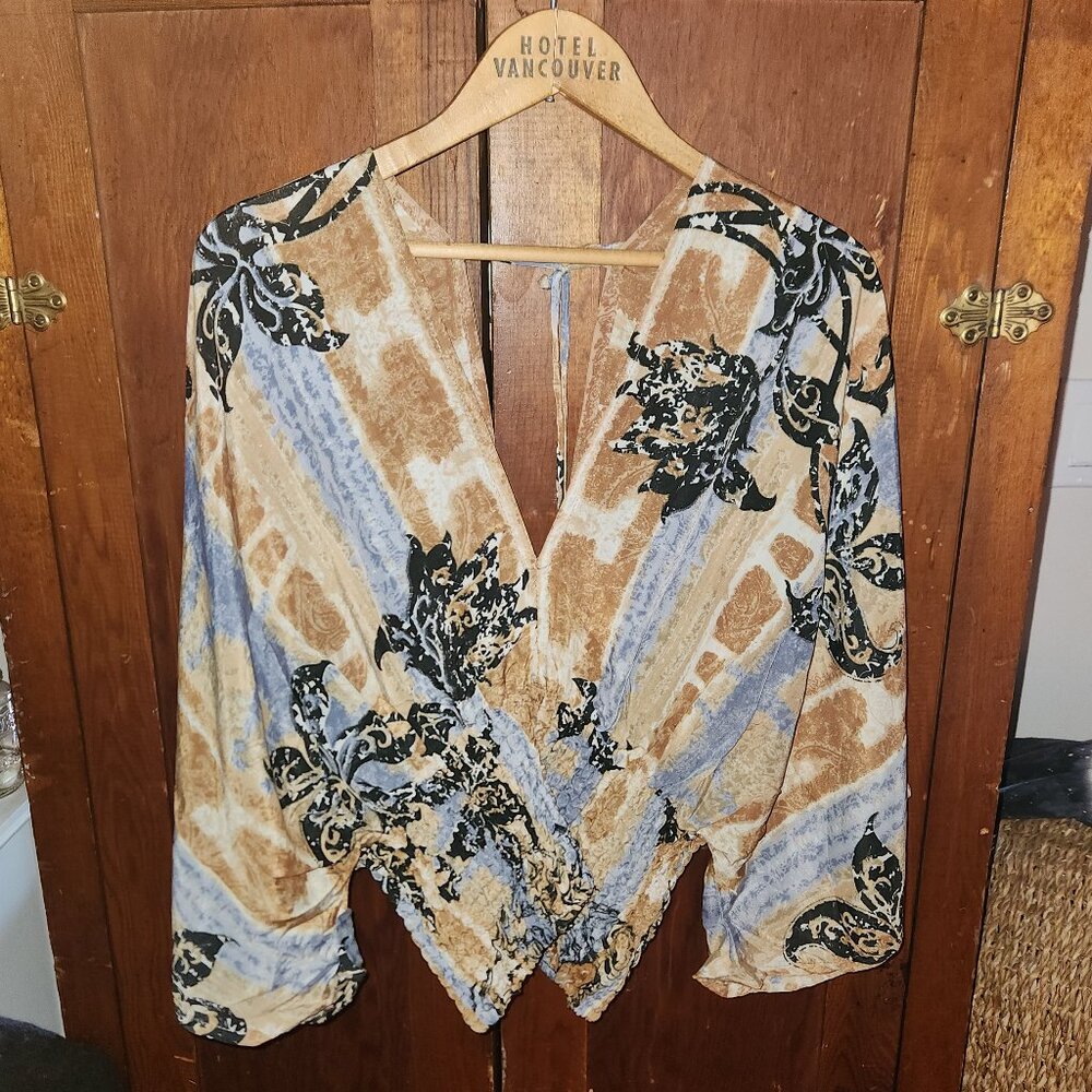 Indian Silk Kimono Blouse
